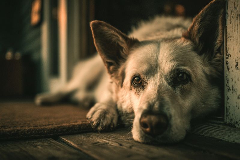 Chien en fin de vie